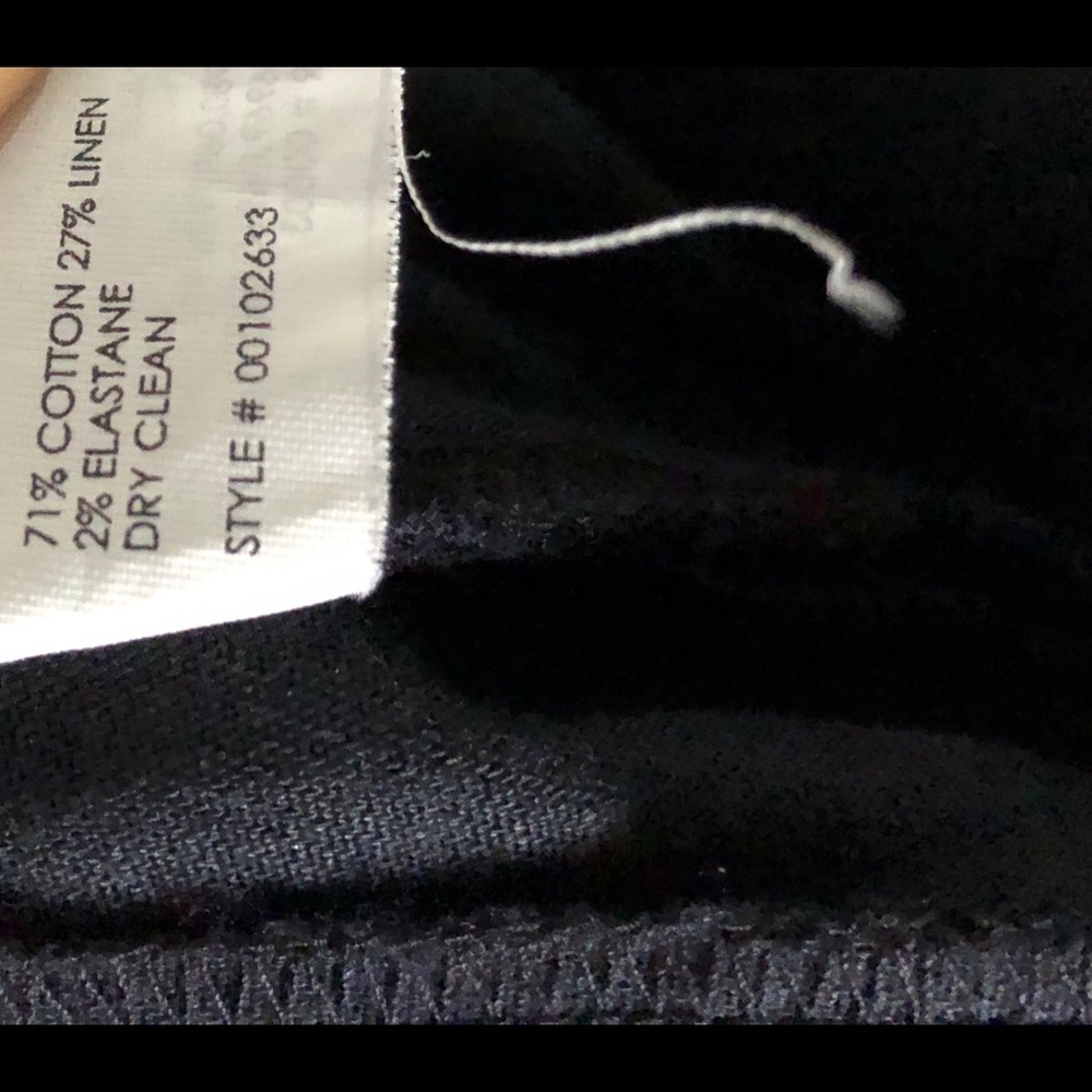 Club Monaco Black Cotton/ Linen Blend Pants - Picture 7 of 7